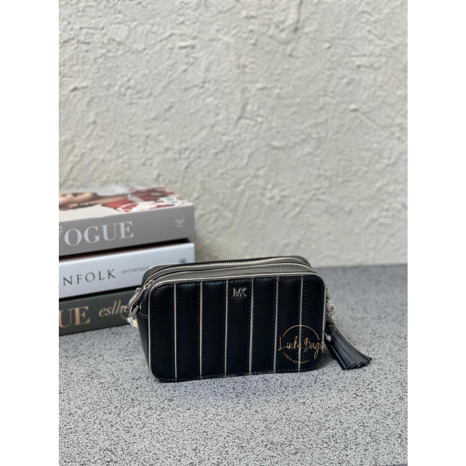 Michael kors crossbodies small camera bag black/silver (authentic / original)