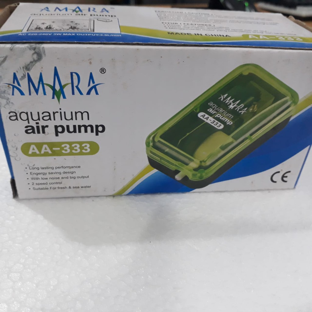 AMARA AIRATOR AERATOR AIR PUMP AA 666 POMPA UDARA 2 LUBANG DAN AMARA  AIR PUMP AA 333 POMPA UDARA 1 LUBANG