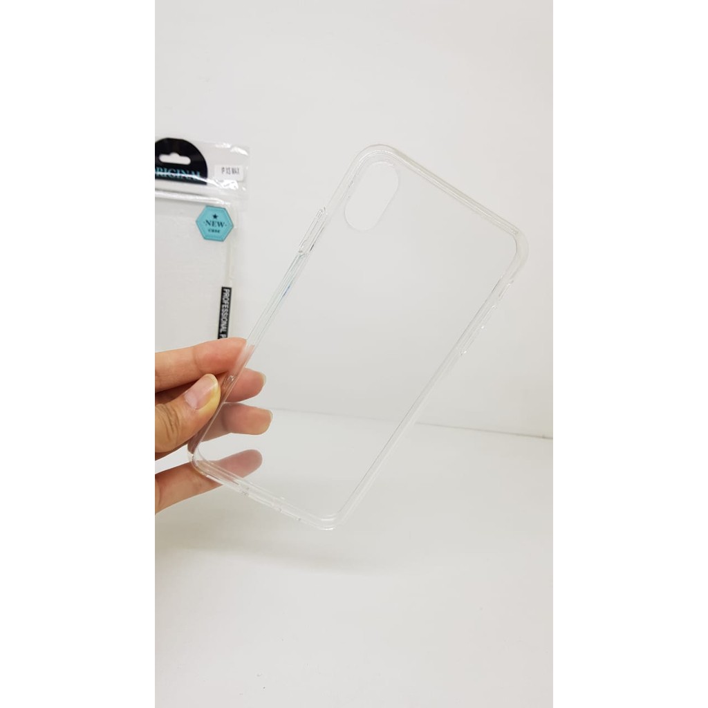 Crystal Case iPhone XS Max 6.5 Inch Ultra Clear List Karet Anti Scratch iPhone A2101 Semi Hardcase