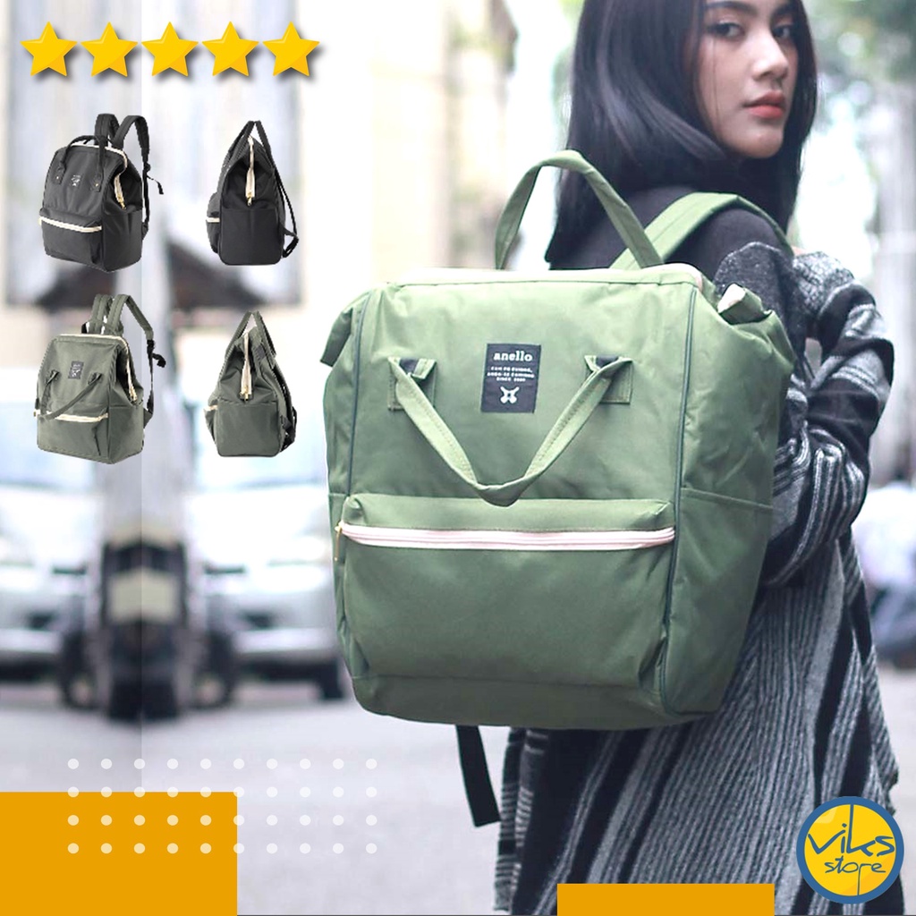 Tas Ransel Wanita New Stylish Backpack Ransel Jalan Jalan Tas Kuliah Sekolah Wanita