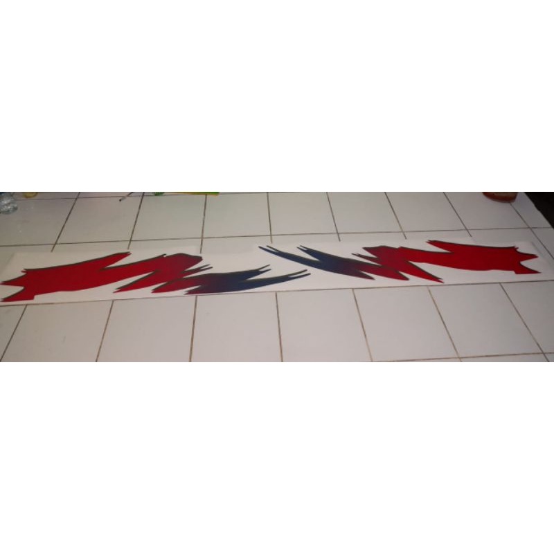 Stiker list body Mitsubishi L300 Kaca Minibus Van starwagon