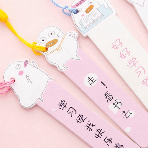 INS Student Office Stationery Bookmark Cute Cartoon Image Tassel Bookmark