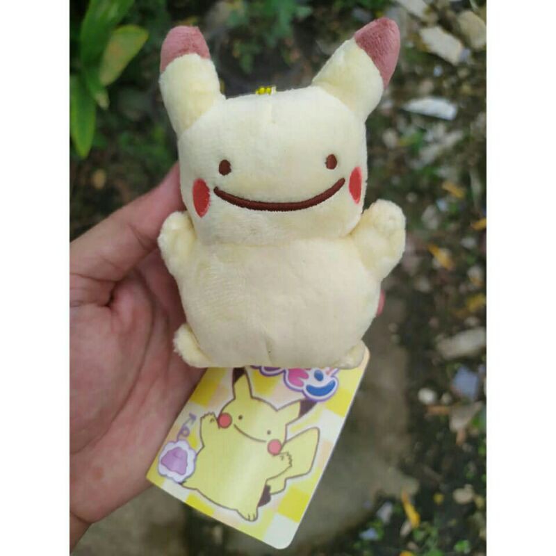 Boneka Ganci Pokemon Center Ditto Pikachu Original