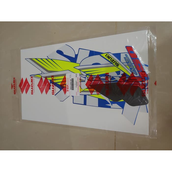 Striker motor suzuki / Stiker Bodi & Lis Body & Striping Gsx150S 2018 ABS Biru GP Original