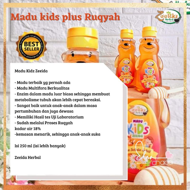 

madu multiflora zeeida penambah nafsu makan anak