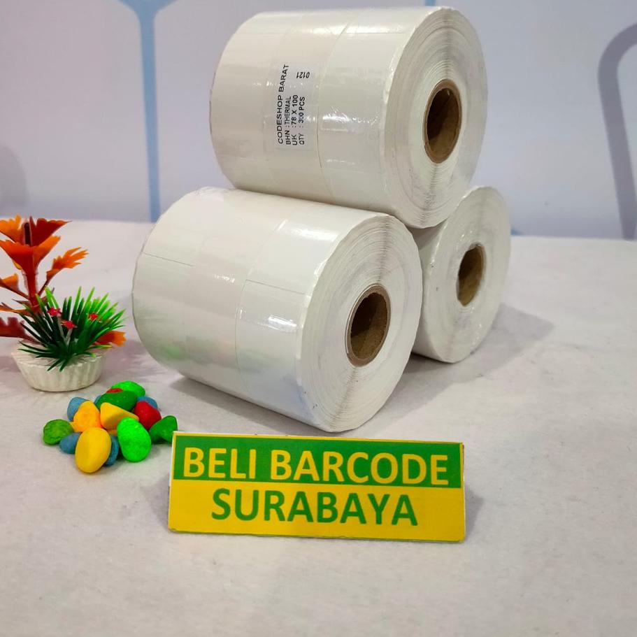 

Trendy LABEL STIKER BARE THERMAL uk. 78X100 - 78 X 100 - 78mm X 100mm ,,