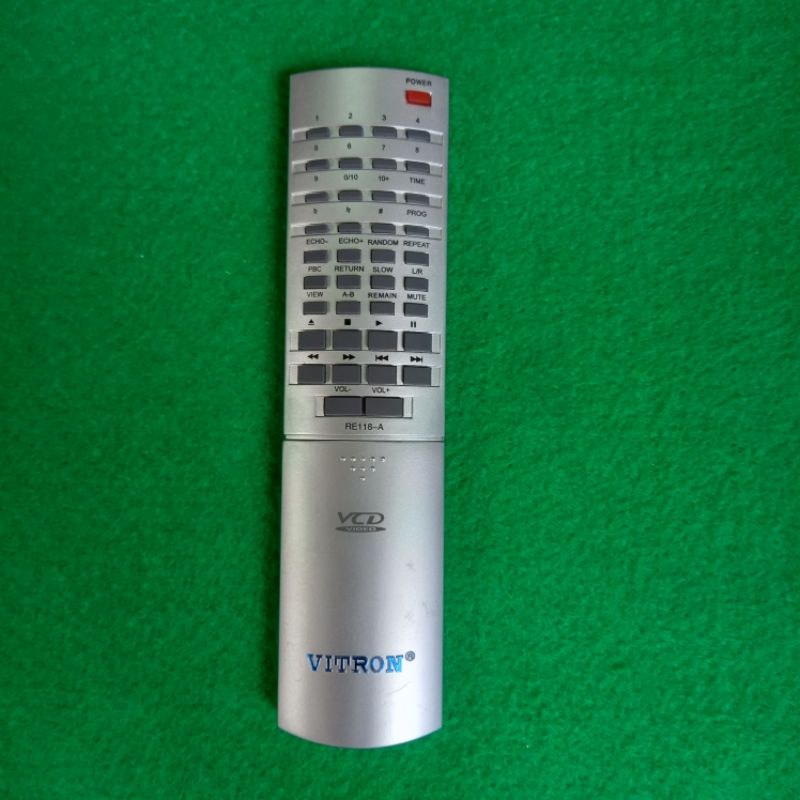 Remote VCD Player VITRON Original Asli . RE118 - A .