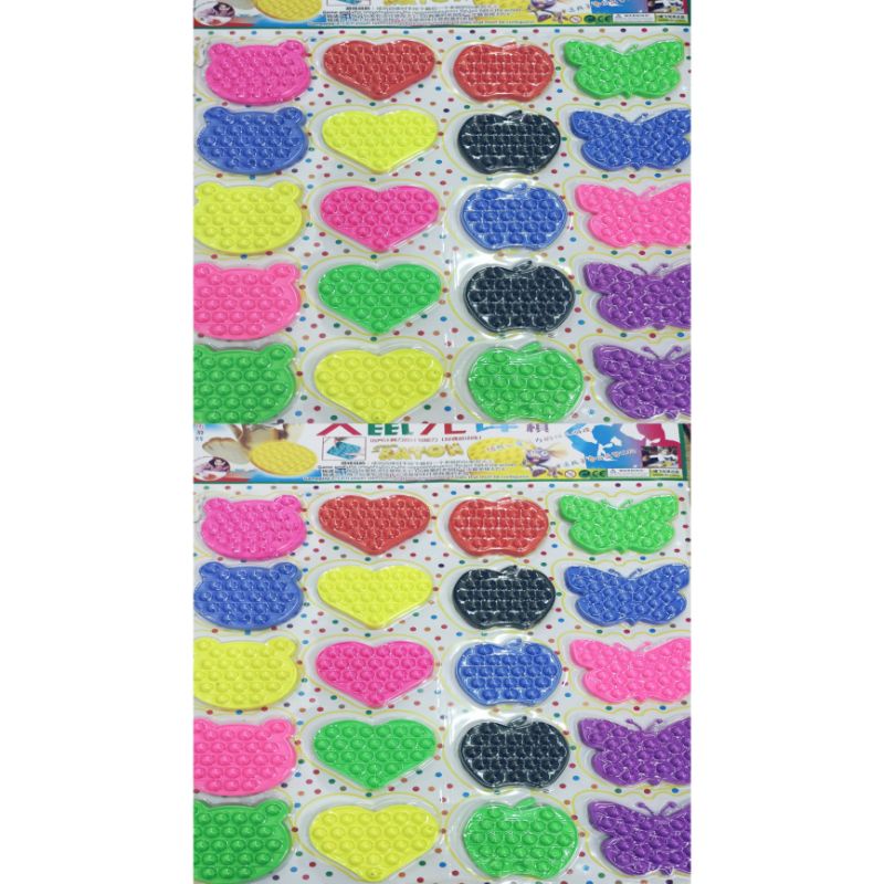 POP IT Fidget Toy mainan untuk penghilang stres pada anak Push bubble toy READY-RANDOM MINI 3 PC