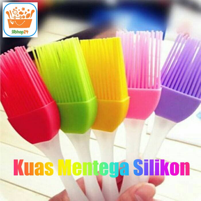 KUAS MENTEGA SILIKON BBQ KUAS ROTI BARBECUE SILICONE - WARNA ACAK