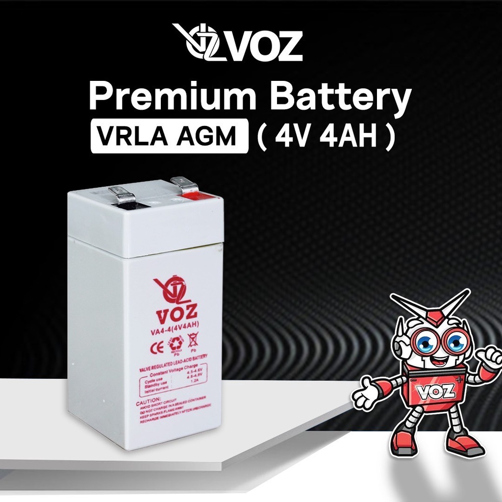 Aki kering/battery ups/Voz aki 4v 4ah Voz VRLA