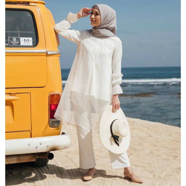 Kala Tunic White M by Wearing Klamby