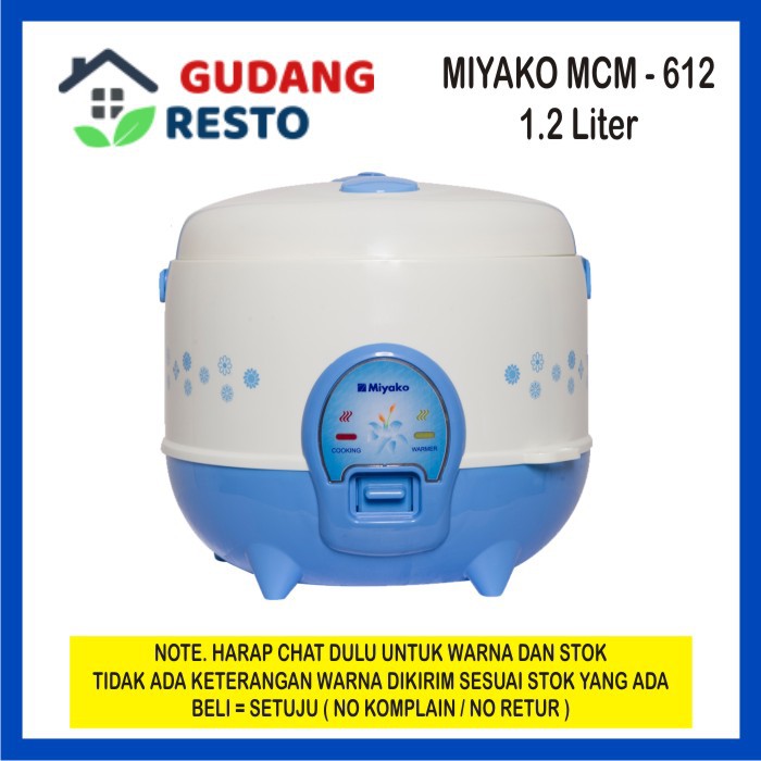 Miyako Magic com 1.2 L Rice cooker MCM612 / MCM-612 / MCM 612 3 in 1 ADA PENAMPUNG AIR