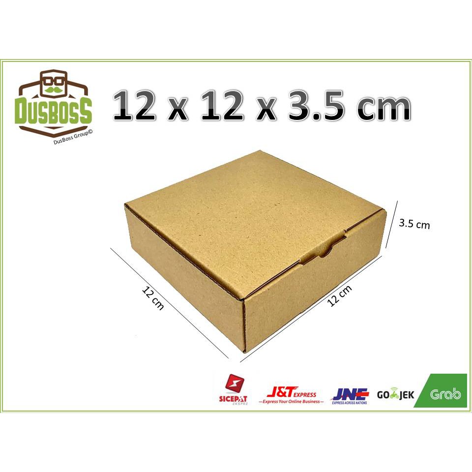 

Kardus karton uk.12x12x3,5 cm - Die Cut - aksesories multi fungsi
