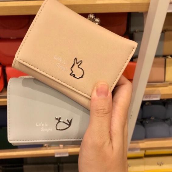 Import Terbaik MINISO ORIGINAL 4Wrn. Animals bifold wallet + tempat koin. dompet lipat miniso murah