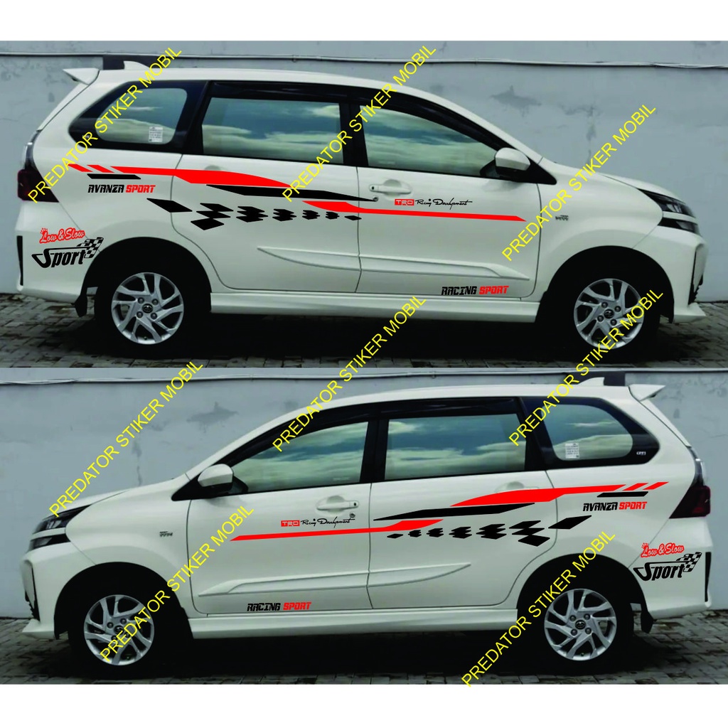 Stiker sticker Mobil Avanza Cutting stiker mobil list avanza veloz Old terbaru Untuk semua tipe mobi