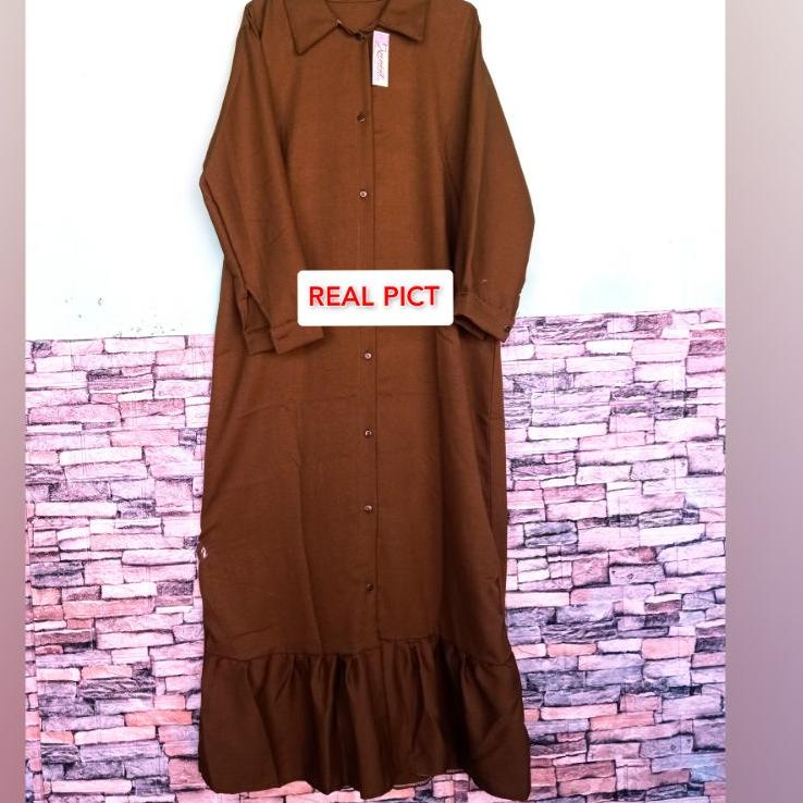 DRESS GAMIS MUSLIM BELLA Gamis moscrepe polos Bella rempel Busui {RUS.16Ap22ν}