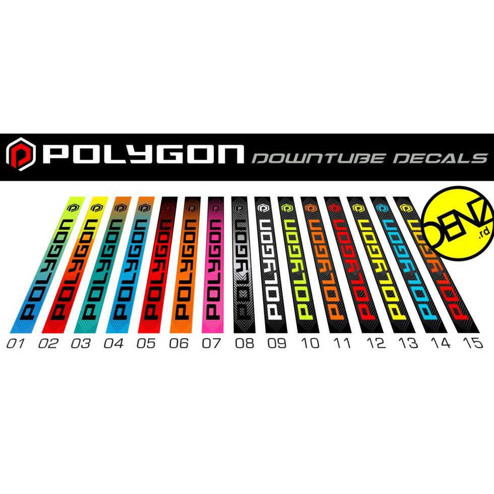 Downtube Polygon Sticker Downtube Polygon cocok untuk siskiu D5 2019 Siskiu D7 2019 Dan Universal