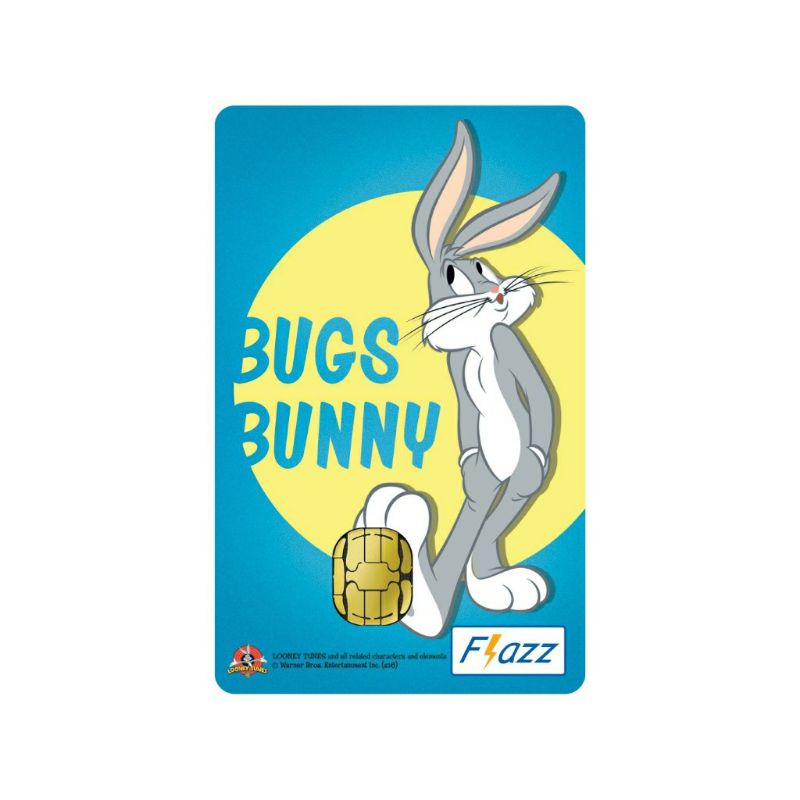 Kartu Flazz Limited Edition Bugs Bunny ORI /Like eTOLL eMONEY Tapcash or Brizzi