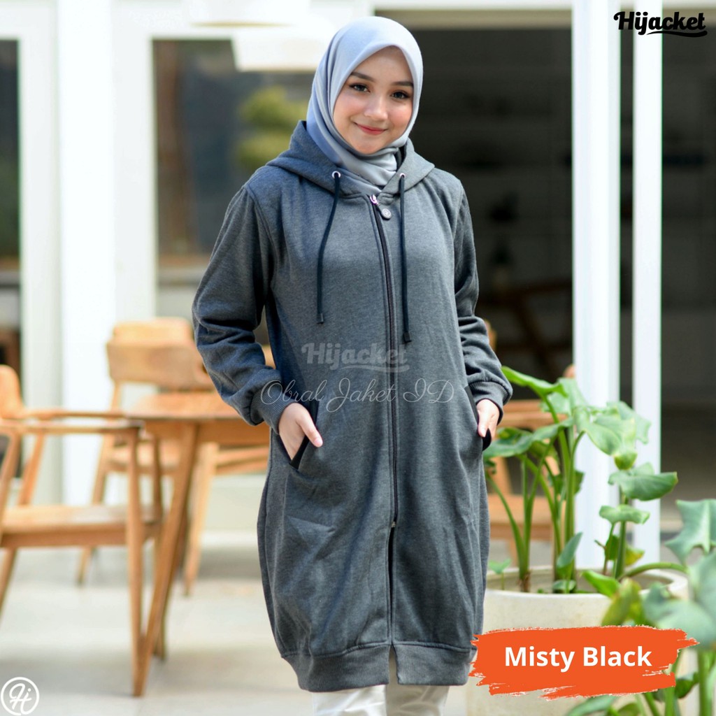 Hijacket Basic Misty Original Bandung | Jaket Polos Wanita Size L XL XXL Garansi 100%-2