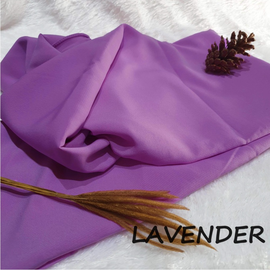 Khimar jumbo 75x100 cm, bahan wolfish-LILAK