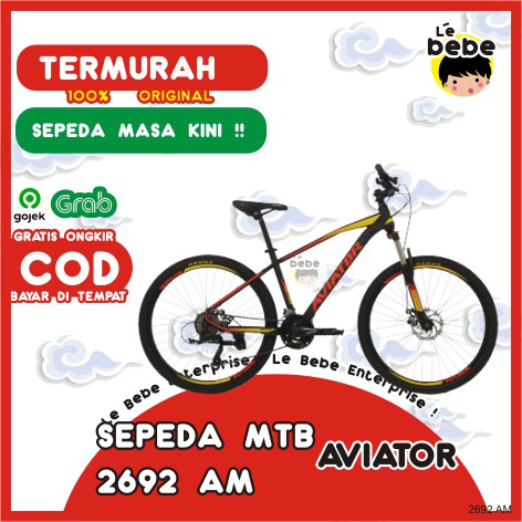 Sepeda Gunung MTB 27,5 AVIATOR 2692 AM Sepeda Lipat Sepeda Gunung Road Bike Sepeda Artis SNI ORIGI