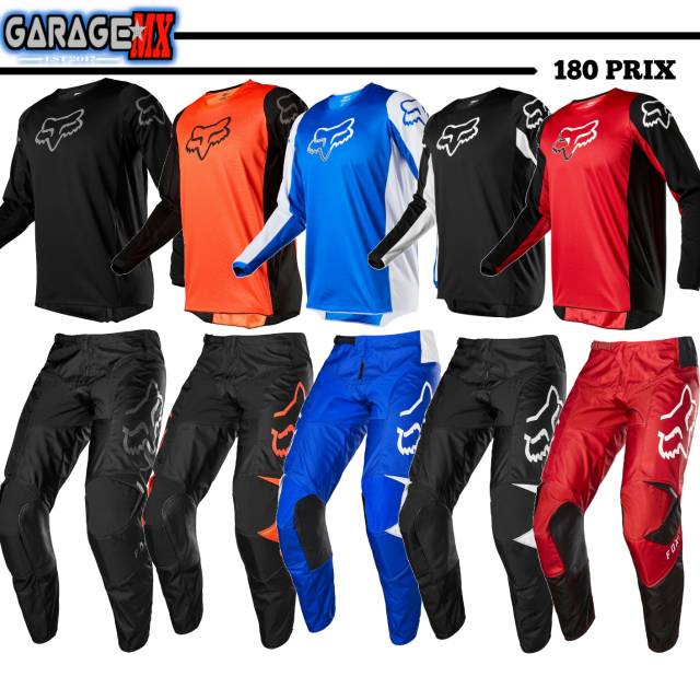 GEAR SET FOX 180 NEW ORIGINAL.JERSEY CROSS FOX.JERSET MOTOCROSS  FOX.JERSEY SET FOX.MOTOCROSS