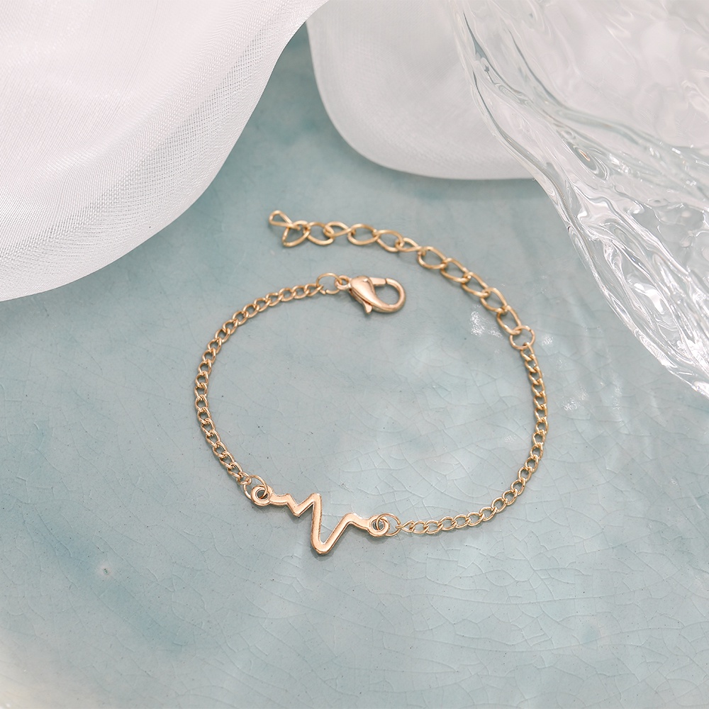 Korean Gold Silver Wave Chain Bracelet Fashion Adjustable Bracelets Women Jewelry Accessories
