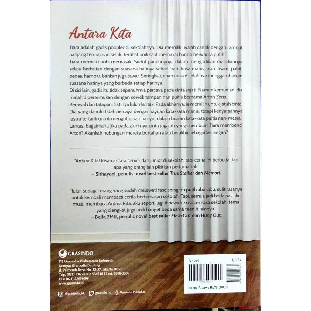 Novel Antara Kita By Wahyudi Pratama Shopee Indonesia