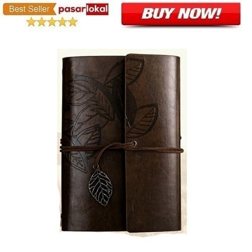 

PL - Buku Catatan Binder Kulit Retro Leaf Kertas A5 Coffee