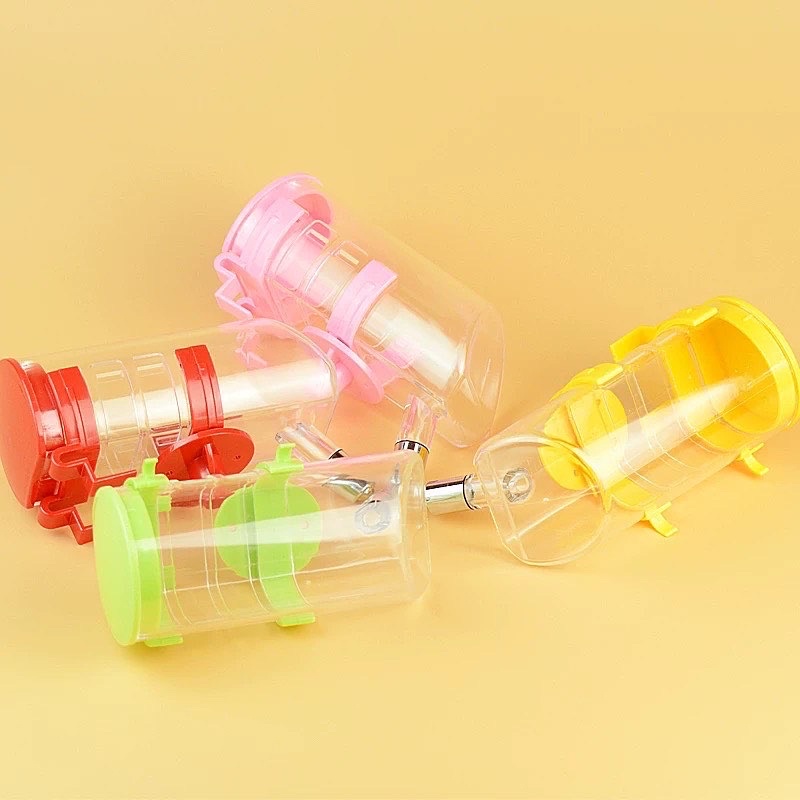 PETO Drinking Bottle for Cage/Fence with Open Top - PINK