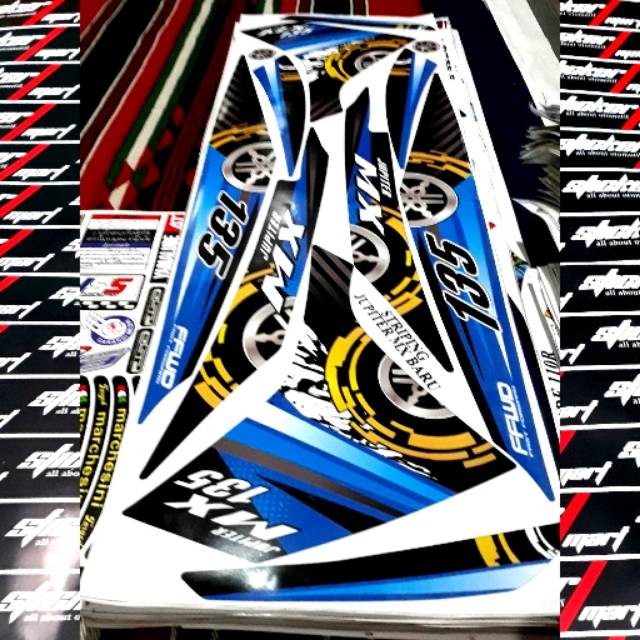 Striping NEW JUPITER MX 135 Biru thailook variasi