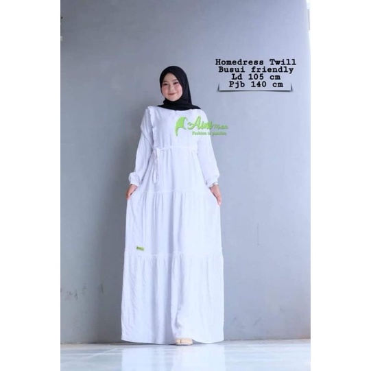 home dress ori Aini modiste/gamis  twill viscos premium/gamis murah