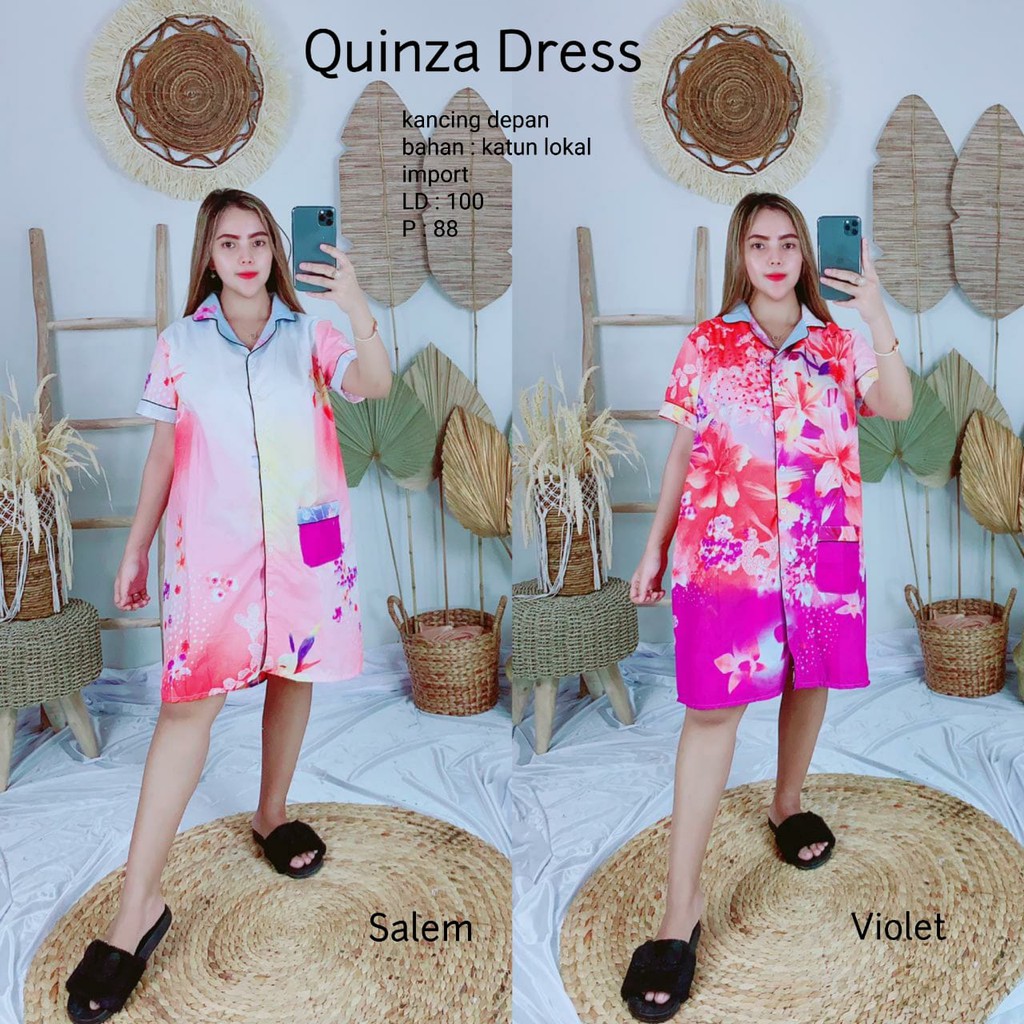  Daster  katun karakter baju  tidur kancing  depan  busui 