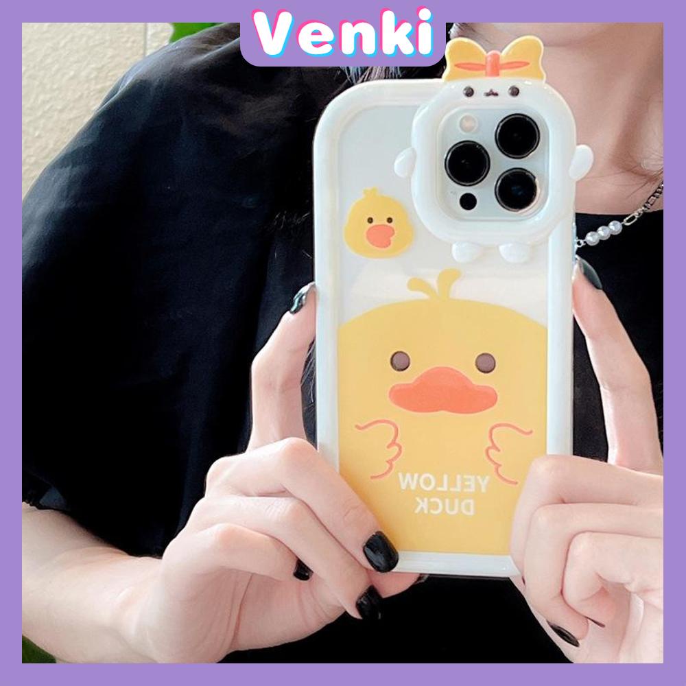 iPhone Case Silicone Soft Case Clear Case Airbag Shockproof Protection Camera Smooth Feel Duck Cartoon Cute Compatible For iPhone 11 Pro Max 13 Pro Max 12 Pro Max 7Plus xr XS Max