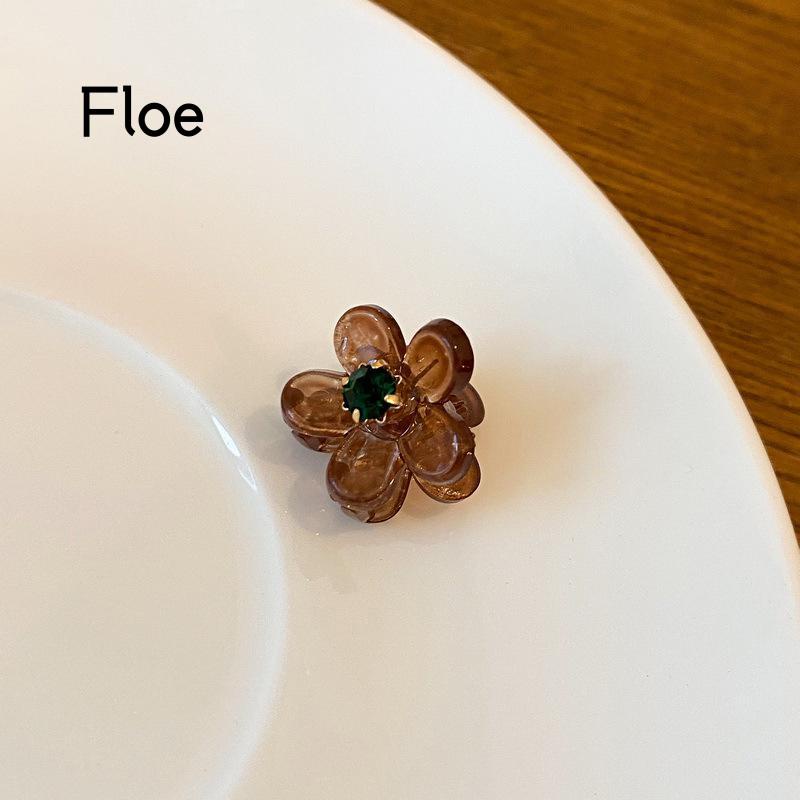 Fl Jepit Rambut Bentuk Bunga Mini Aksen Berlian Imitasi Untuk Wanita