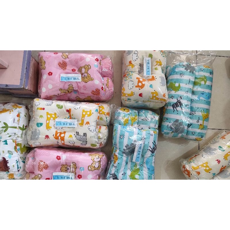 Set bantal peang + guling bayi katun dacron murah