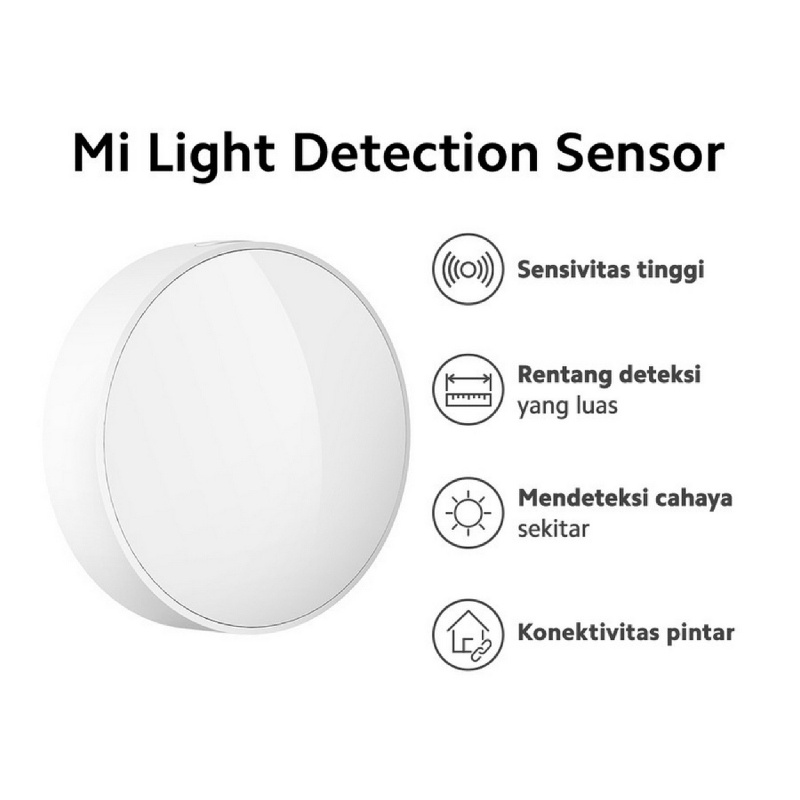 XIAOMI MI LIGHT SMART DETECTION SENSOR LAMPU MALAM OTOMATIS ORIGINAL GARANSI RESMI