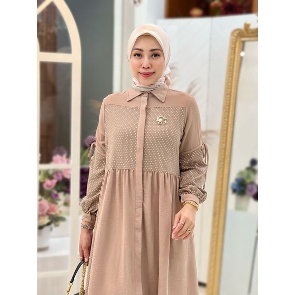 Gamis Stelan Wanita Rania Set By Mdly 3019