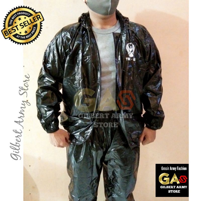 Gilbert Army Store Sauna raincoat Multifungsi tni-Ad jas hujan tni murah jaket hujan pria