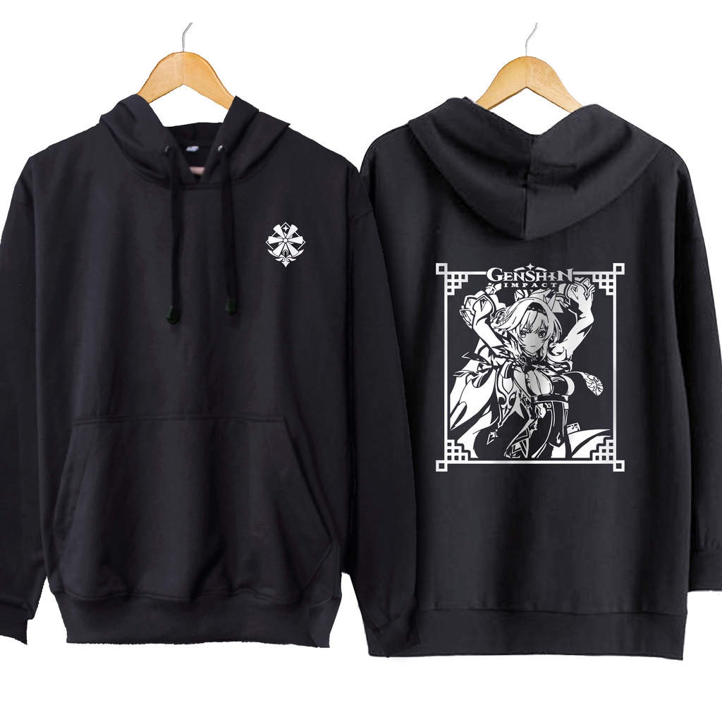Jaket hoodie jumper japan game EULA mondstadt - GENSHIN IMPACT material cotton fleece