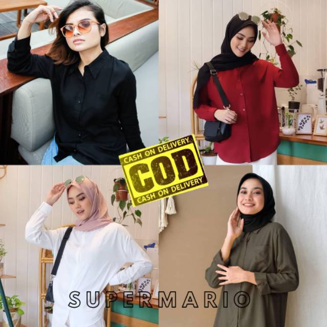 KEMEJA MONALISA BASIC/ POLOS KEMEJA MONALISA TERBARU KEMEJA MONALI PEREMPUAN