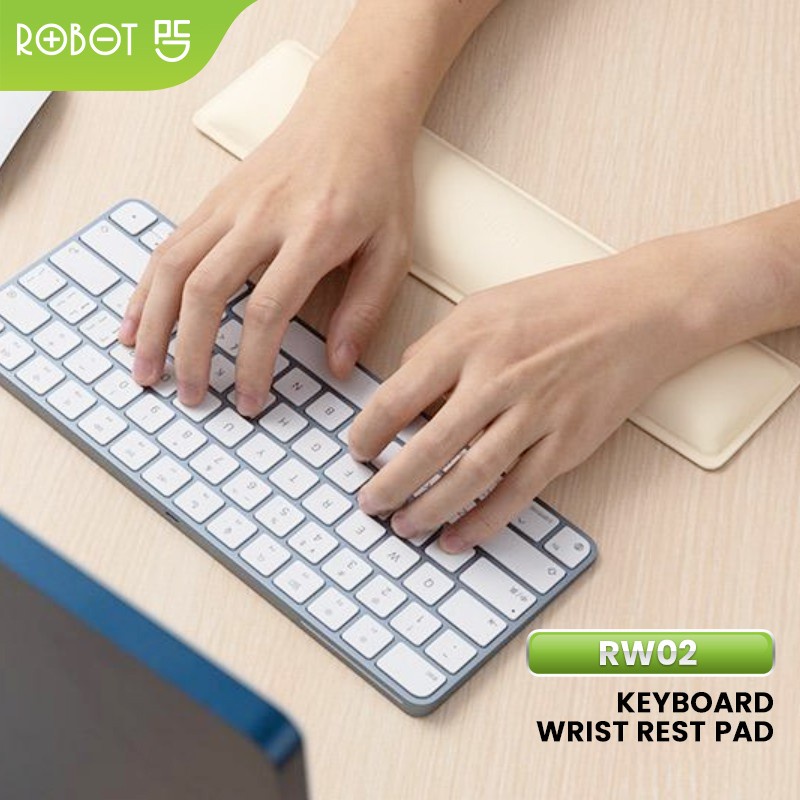 Keyboard Wrist Rest Pad Ergonomic Design PU Material - ROBOT RW02