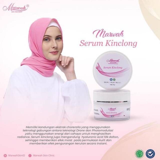 Marwah Serum Kinclong (glowing, mengurangi kerutan)