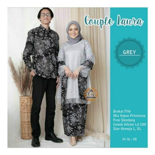 [NEW ARIVAL]BATIK COUPLE NABILA SARIMBIT KELUARGA PADI SEKAR PARANG MODERN - BS108