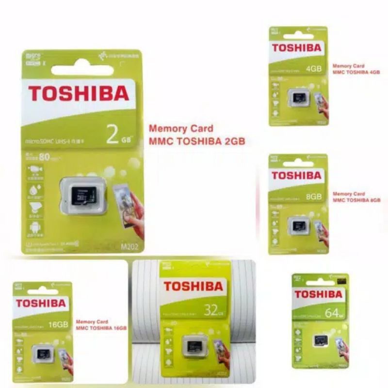 mmc Toshiba 2Gb,4Gb,8Gb,32Gb,64Gb