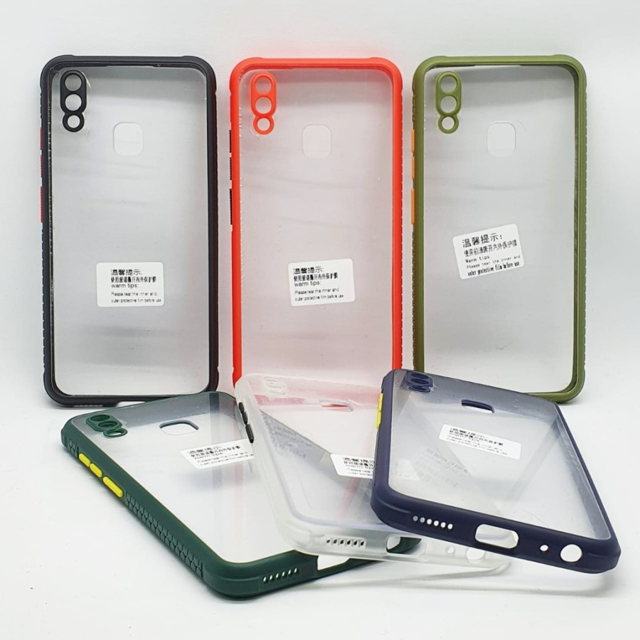 YIYO Y91 VIVO Y93 VIVO Y95 CASE HARDCASE SOFT UME MIQILIN TRANSPARANT FUZE CASING COVER HARD PROTECT CAMERA