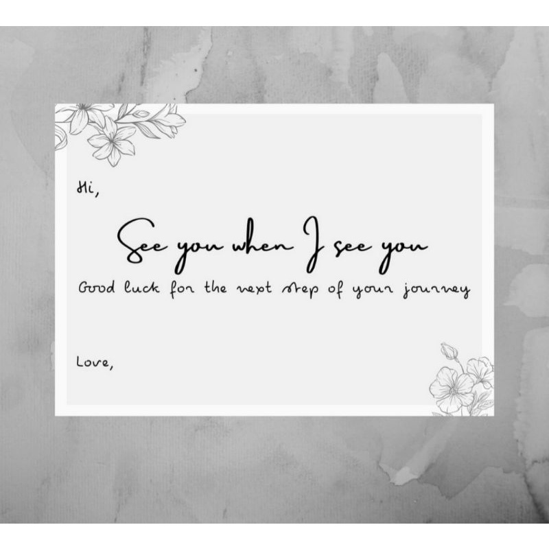 Jual KARTU UCAPAN FAREWELL PERPISAHAN GREETING CARD/GIFT CARD | Shopee