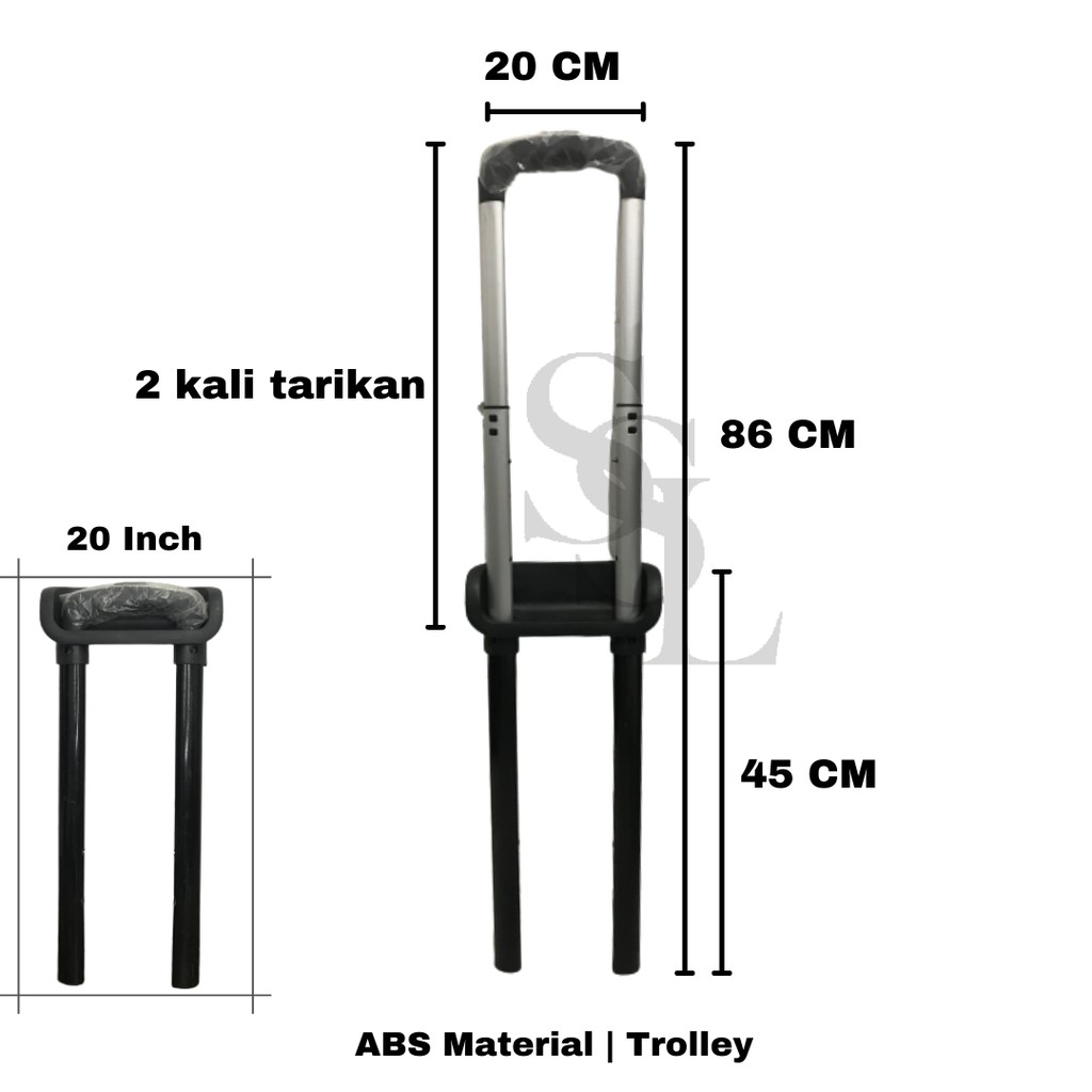 SPAREPART KOPER I GAGANG KARET KOPER I TROLI KOPER I KEPALA SABUK DALAM I KAKI KOPER I RODA DOUBLE KOPER FIBER ABS