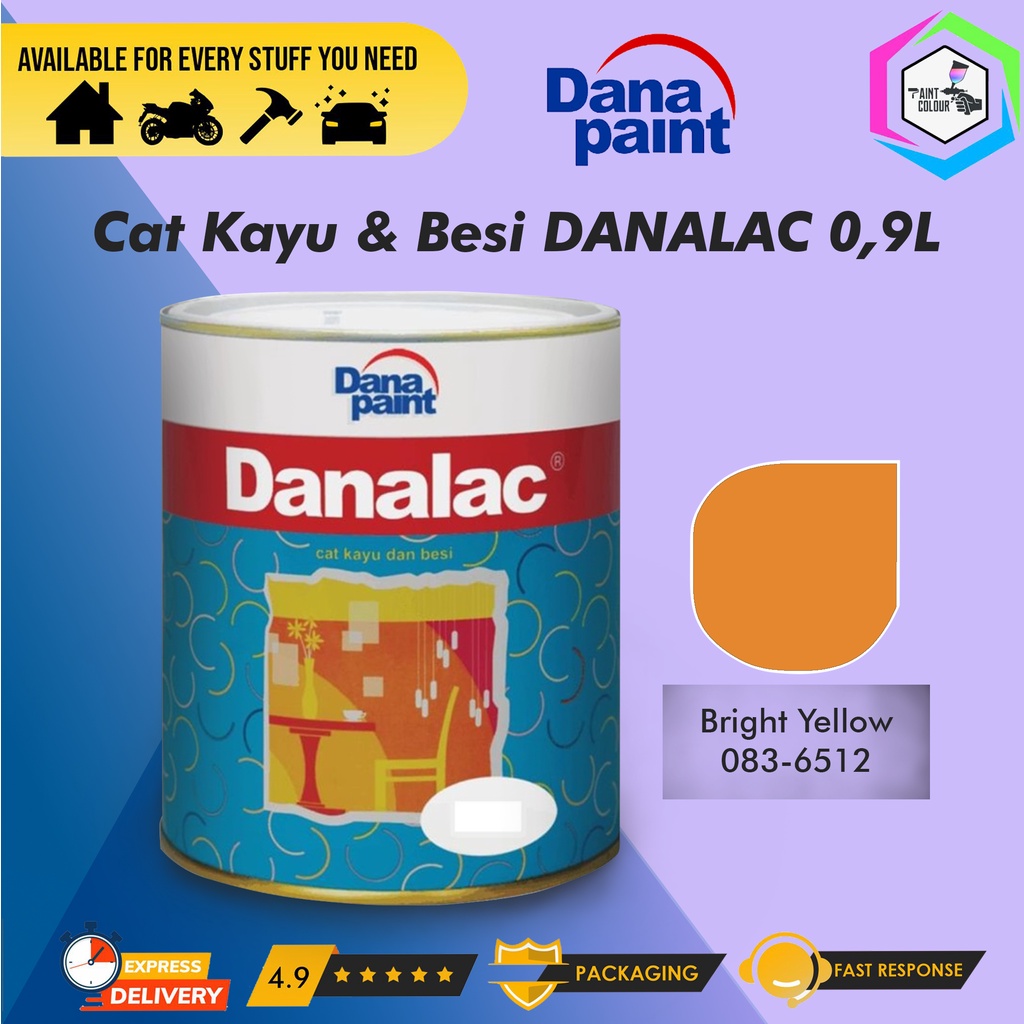 Cat kayu Dan Besi DANALAC Bright Yellow 083 - 6512