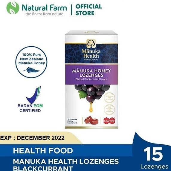 

Manuka Health MGO 400+ With Blackcurrant Lozenges (DM)